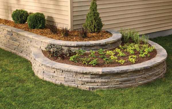 LedgeWall Chamois Charcoal Garden Walls